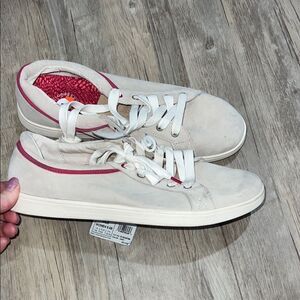 Avalon Women's Cream and Pink Sneakers